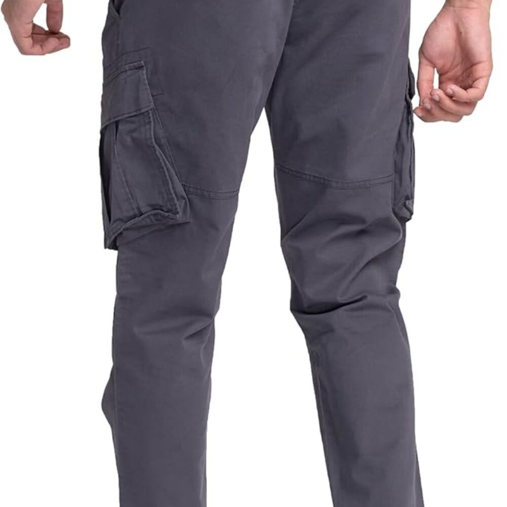 NWT Being Human Mens Charcoal Cargo Chinos - Picture 3 of 13